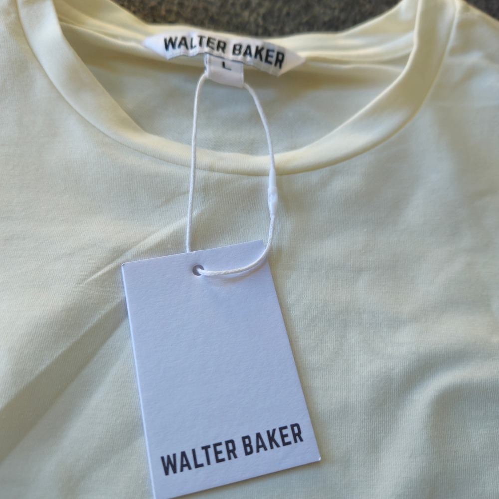 New! Walter Baker Skippy Top Anthropologie Puff Sleeve Sz Large Chic Clean Girl - Picture 5 of 10